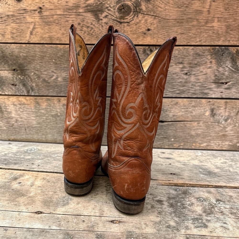 Vaquero Tan Leather cowboy boots Boots size 9 - Picture 4 of 8